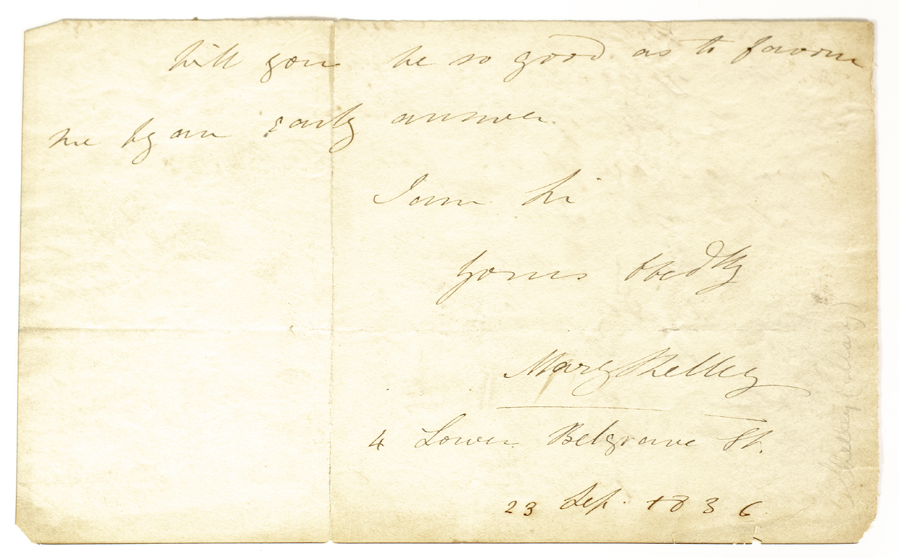 Mrs. Shelley.