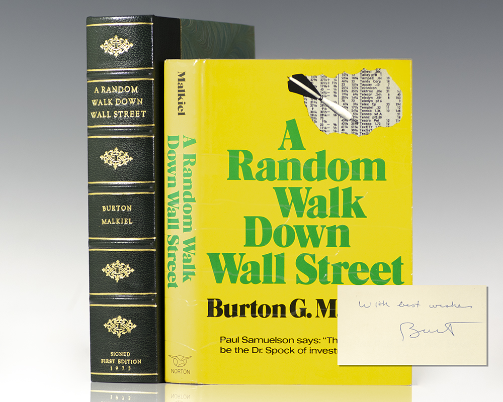 Random Walk Down Wall Street Burton Malkiel First Edition Signed
