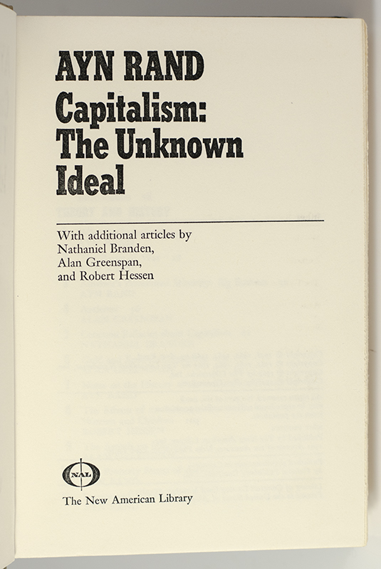Capitalism: The Unknown Ideal.