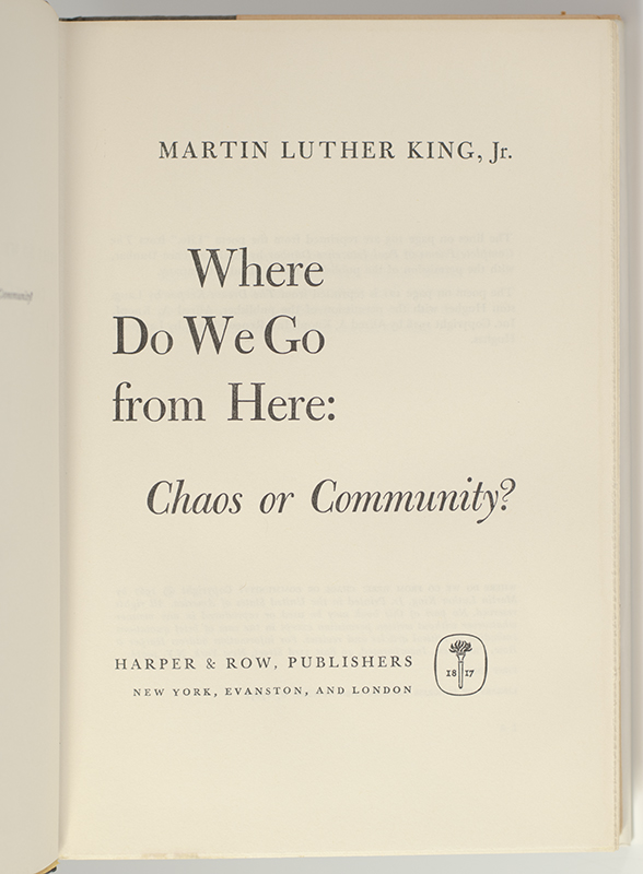 Where Do We Go From Here: Chaos or Community?