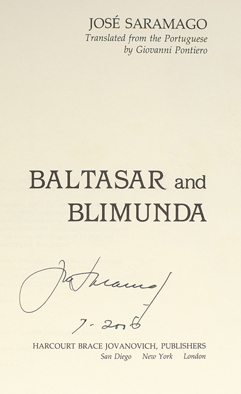 Baltasar and Blimunda.
