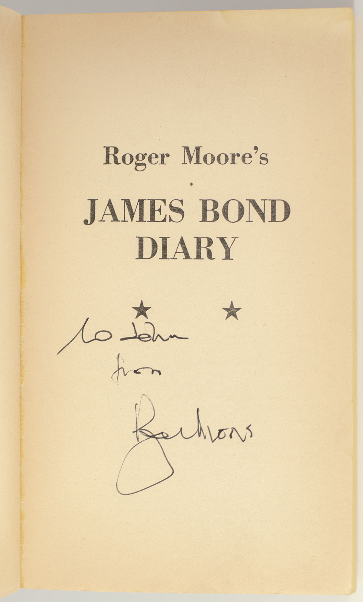 Roger Moore's James Bond Diary.