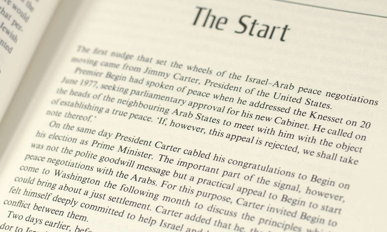 Breakthrough: A Personal Account of the Egypt-Israel Peace Negotiations.
