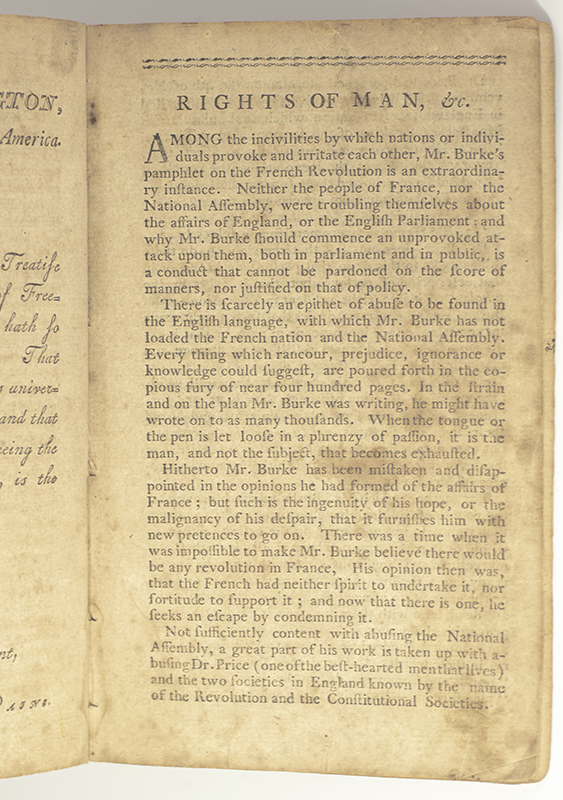 Rights of Man: Being an Answer to Burke's Attack on the French Revolution.