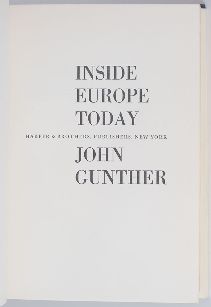 Inside Europe Today.