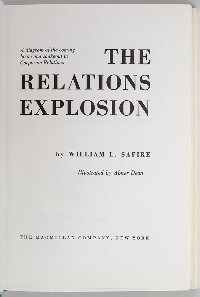 The Relations Explosion: A Diagram of the Coming Boom and Shakeout in Corporate Relations.