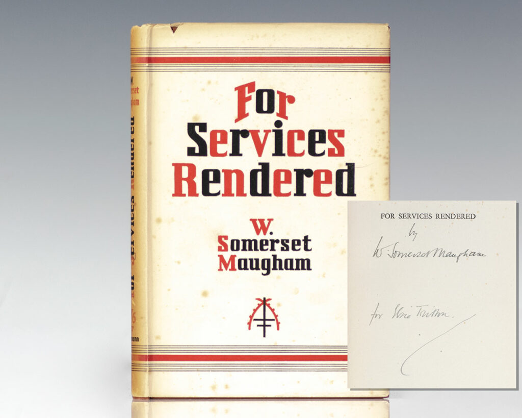 For Services Rendered: A Play in Three Acts.