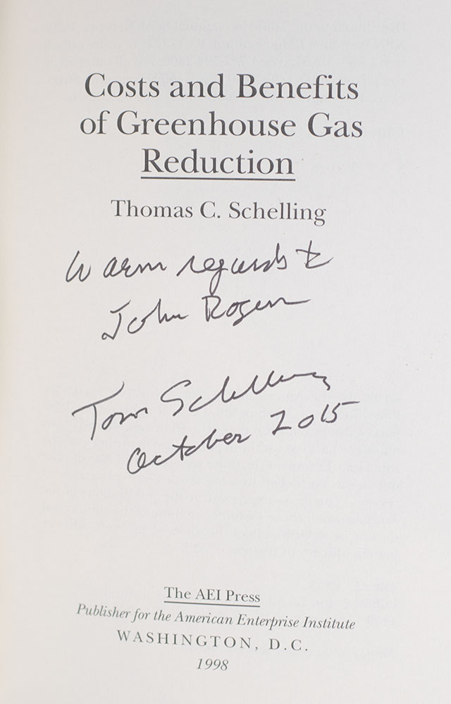 Costs and Benefits of Greenhouse Gas Reduction.