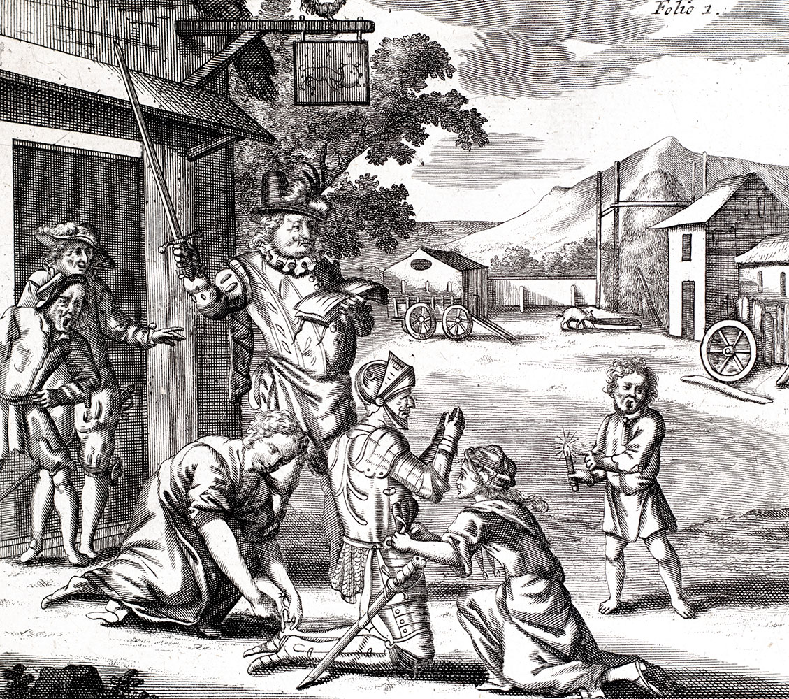 The History of the Most Renowned Don Quixote of Mancha: And his Trusty Squire Sancho Pancha, Now Made English according to the Humour of our Modern Language. And Adorned with several Copper Plates.