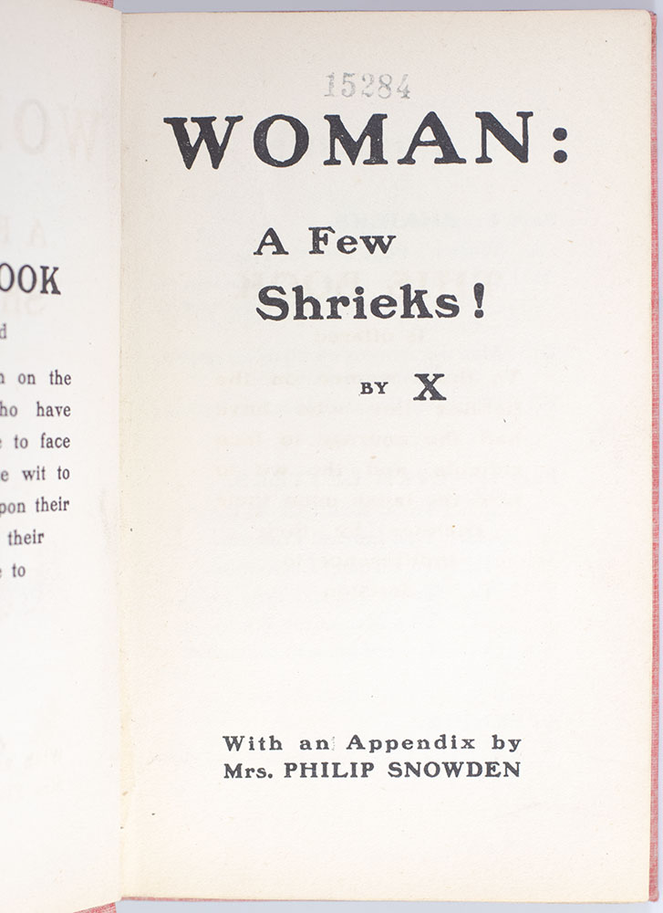 Woman: A Few Shrieks!