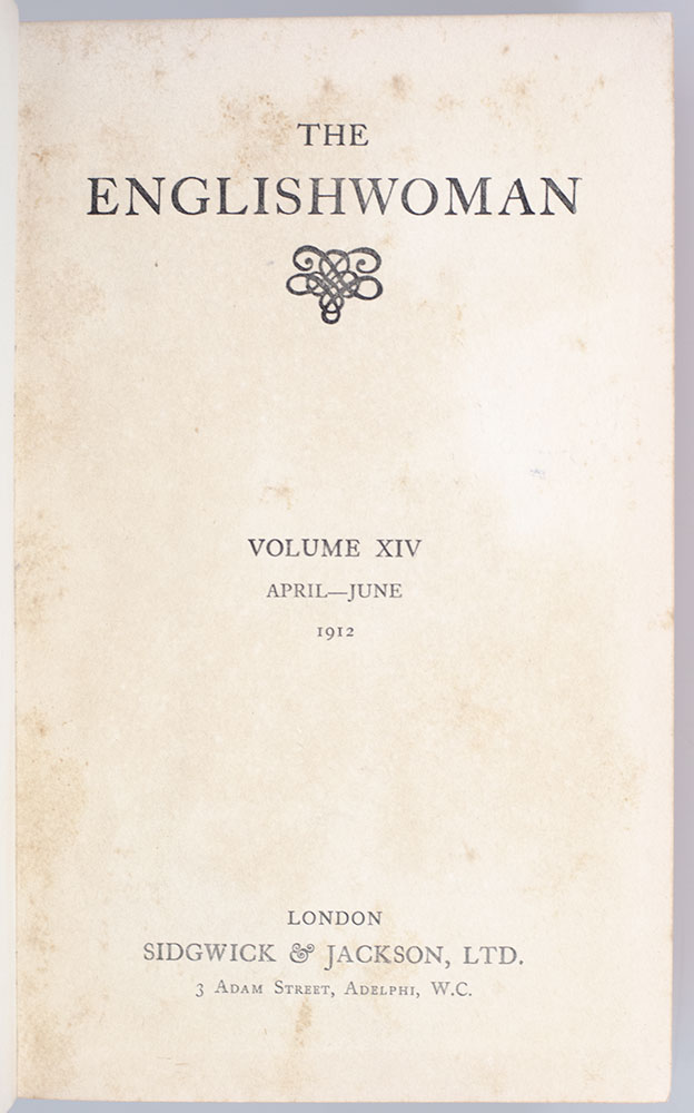 The Englishwoman. Volume XIV. April-June 1912.