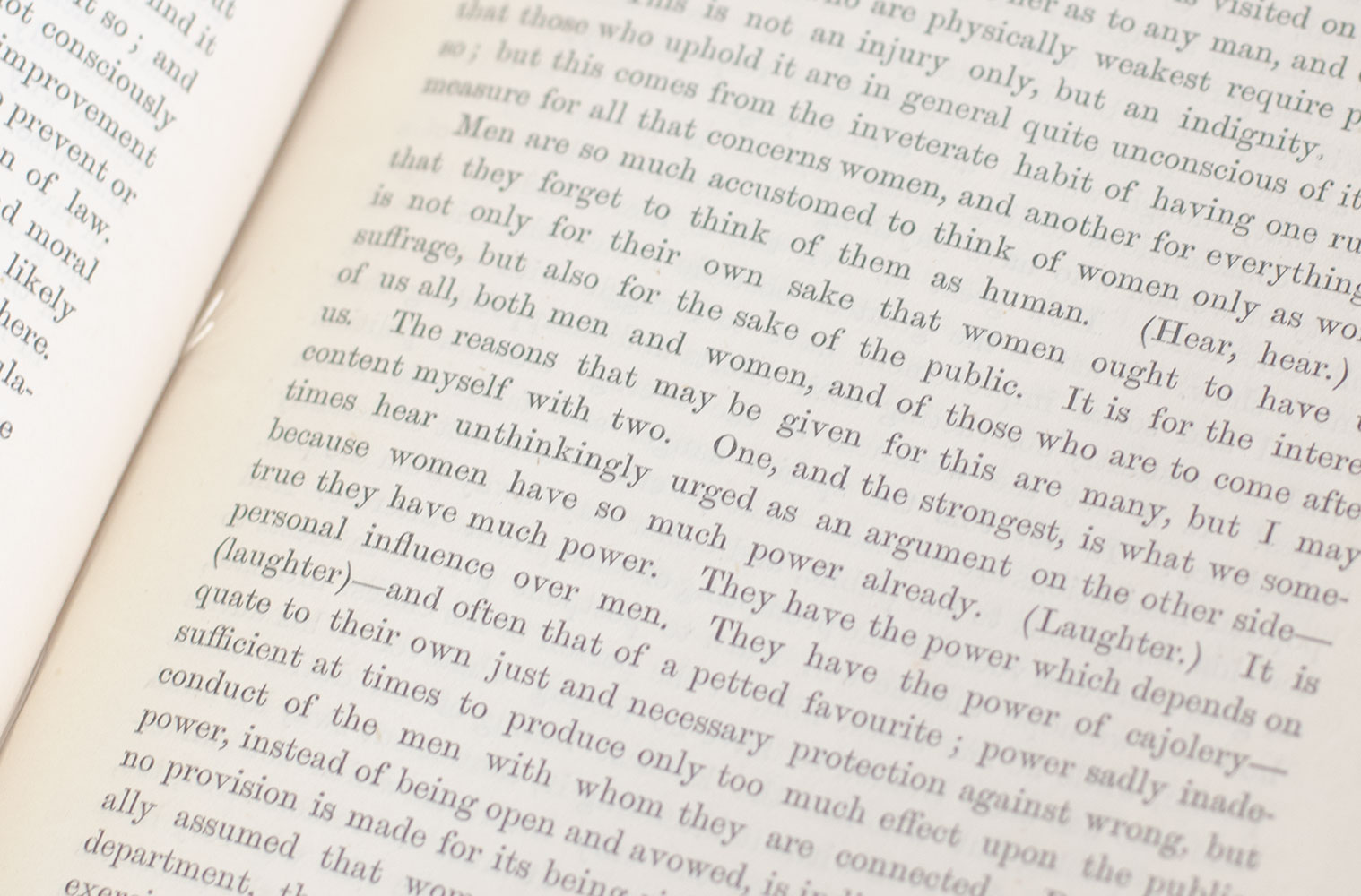 Speech of the Late John Stuart Mill at the Great Meeting in Favour of Women's Suffrage, Held in the Music Hall, Edinburgh, January 12, 1871.