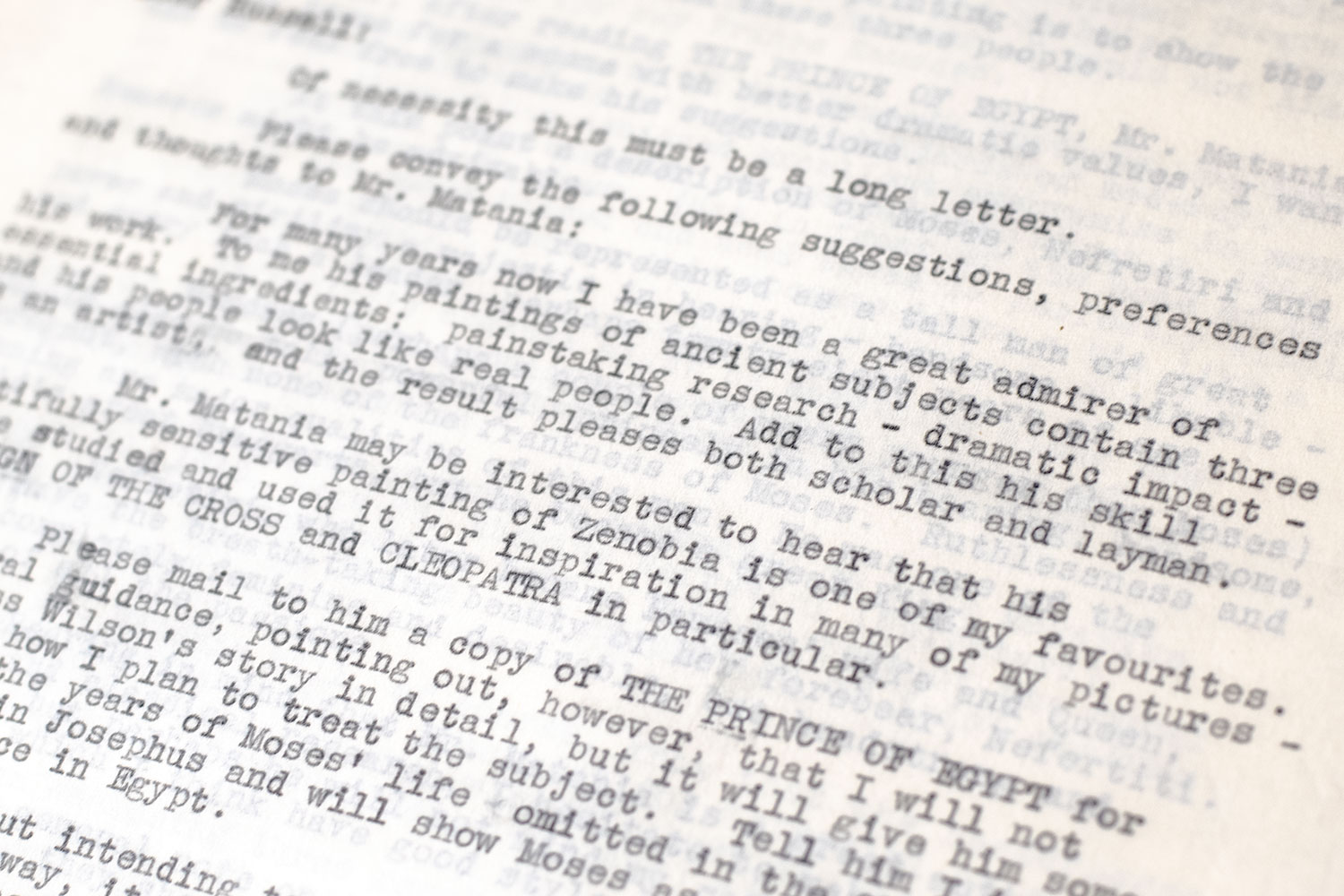 Cecil DeMille Signed Letter Archive.