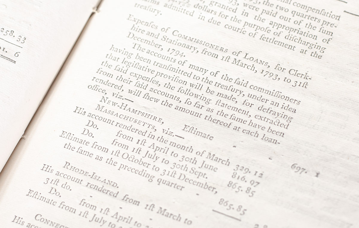 Sundry Estimates and Statements Relative to Appropriations for the Service of the Year 1794.