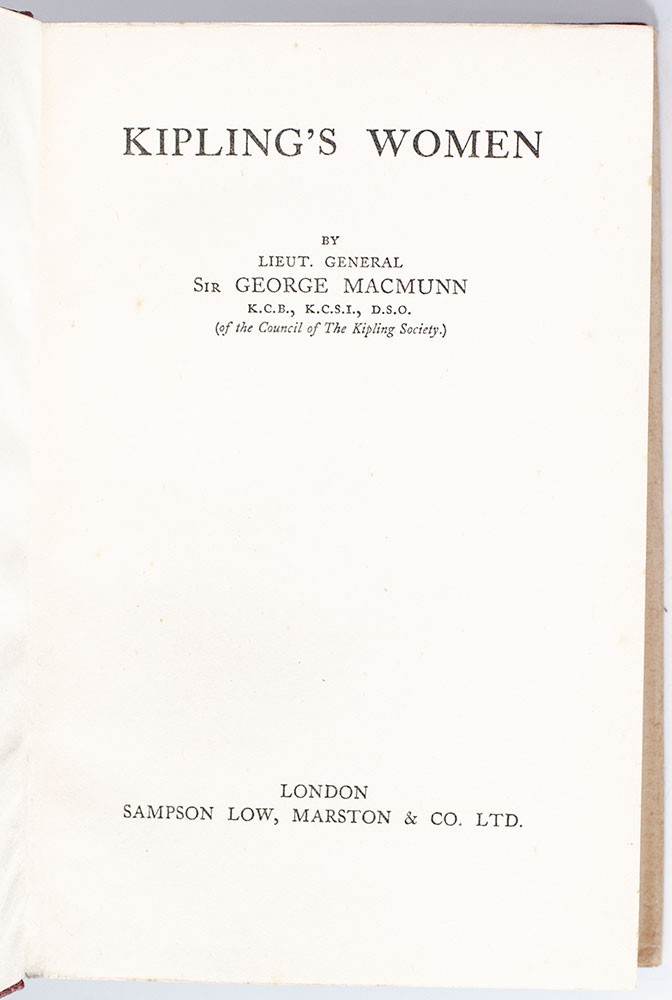 Kipling's Women.