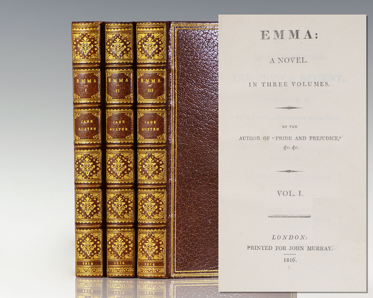 Emma: A Novel. By the Author of Pride and Prejudice Jane Austen First  Edition