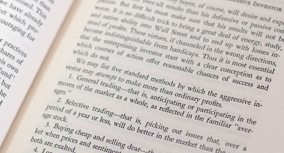 The Intelligent Investor.