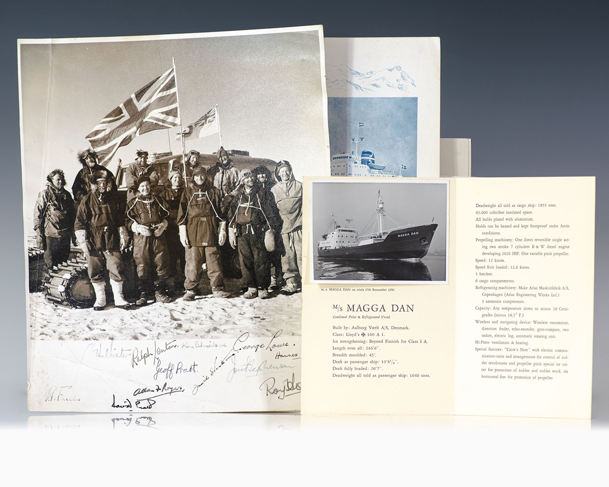 Commonwealth TransAntarctic Expedition Party Signed Photograph
