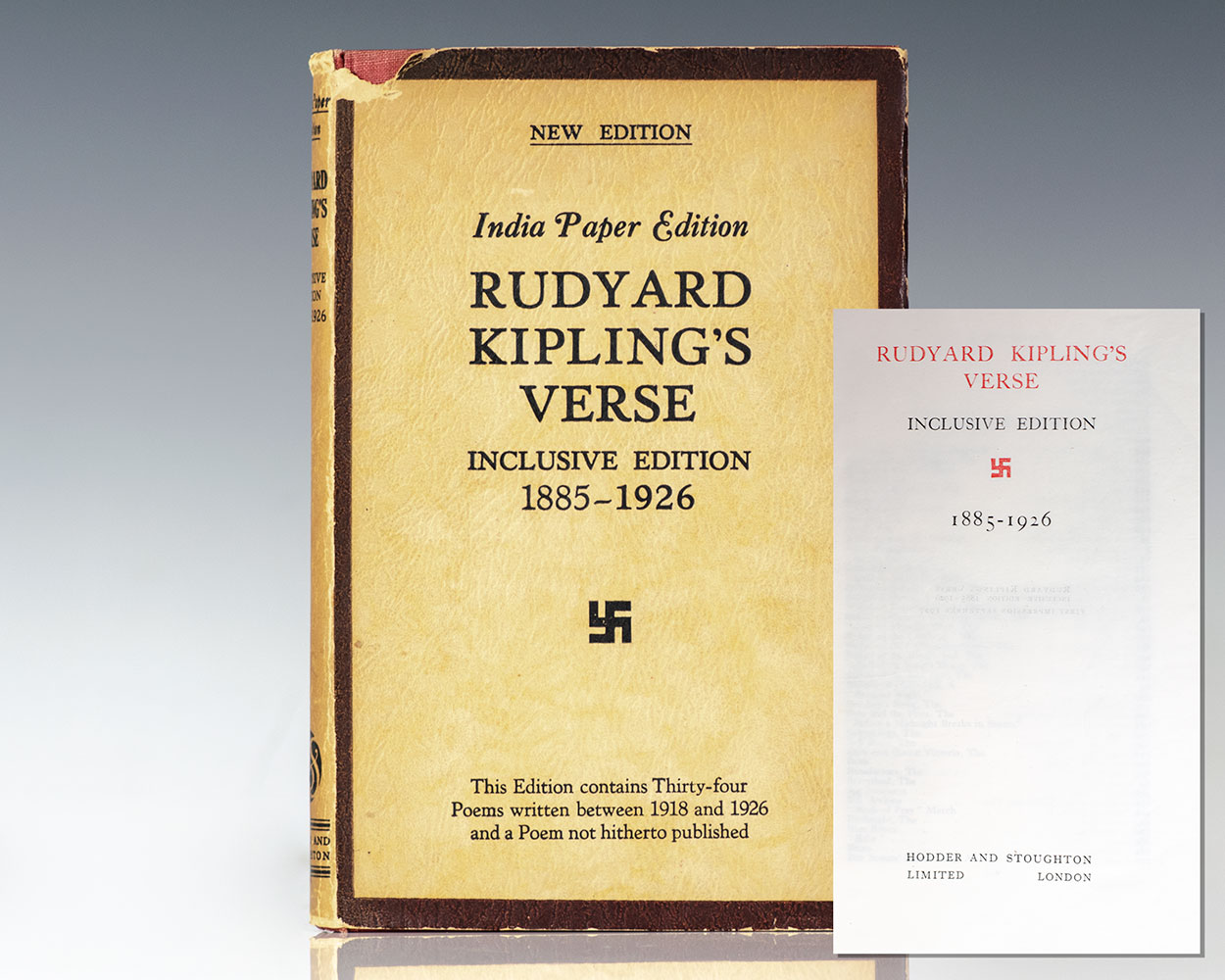 Rudyard Kipling's Verse: Inclusive Edition 1885-1926. - Raptis Rare ...