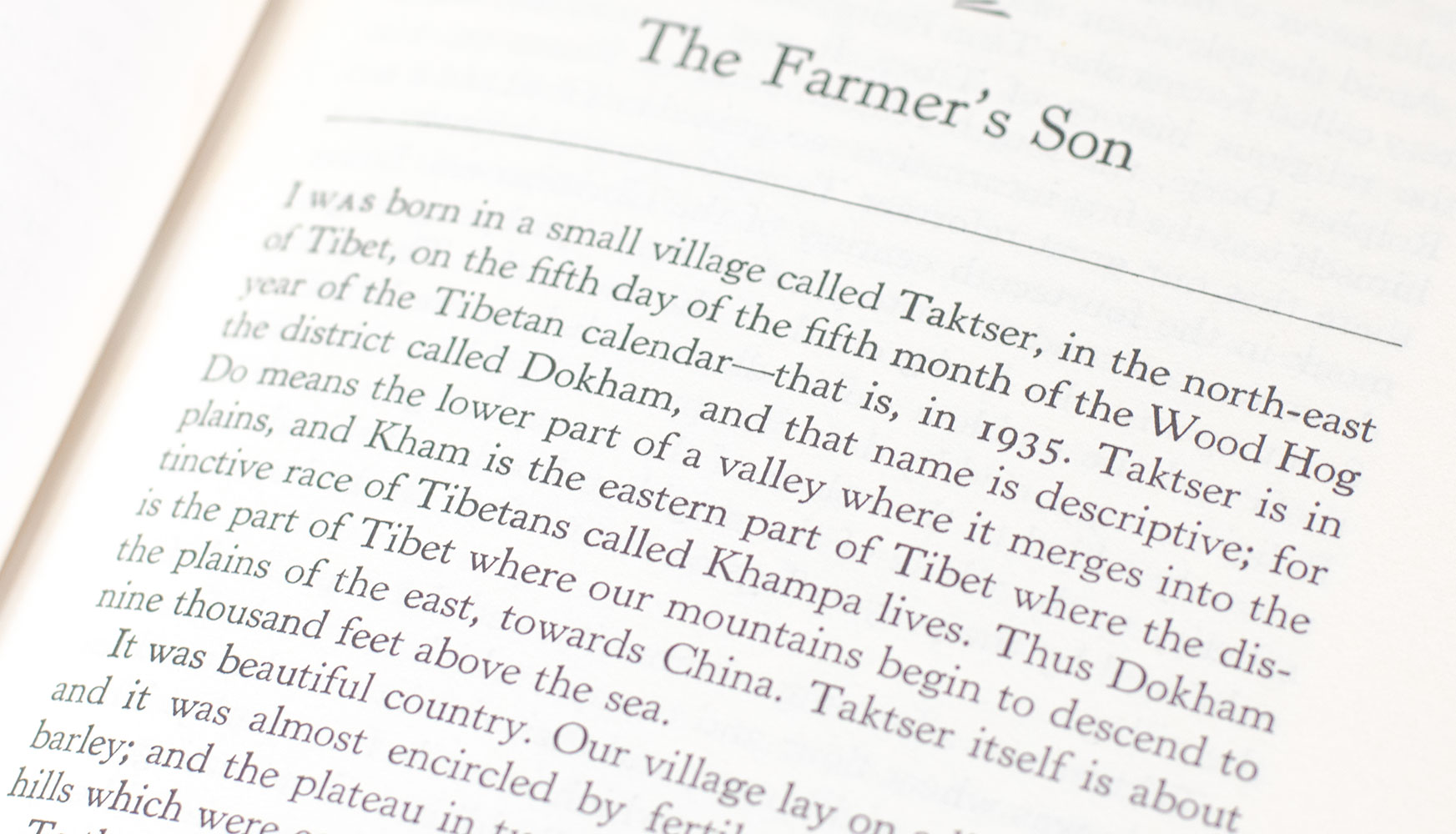 My Land and My People: The Memoirs of His Holiness The Dalai Lama.