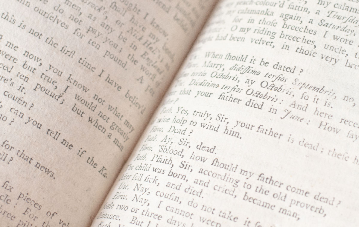 Tragedies and Comedies of the Great English Playwrights.