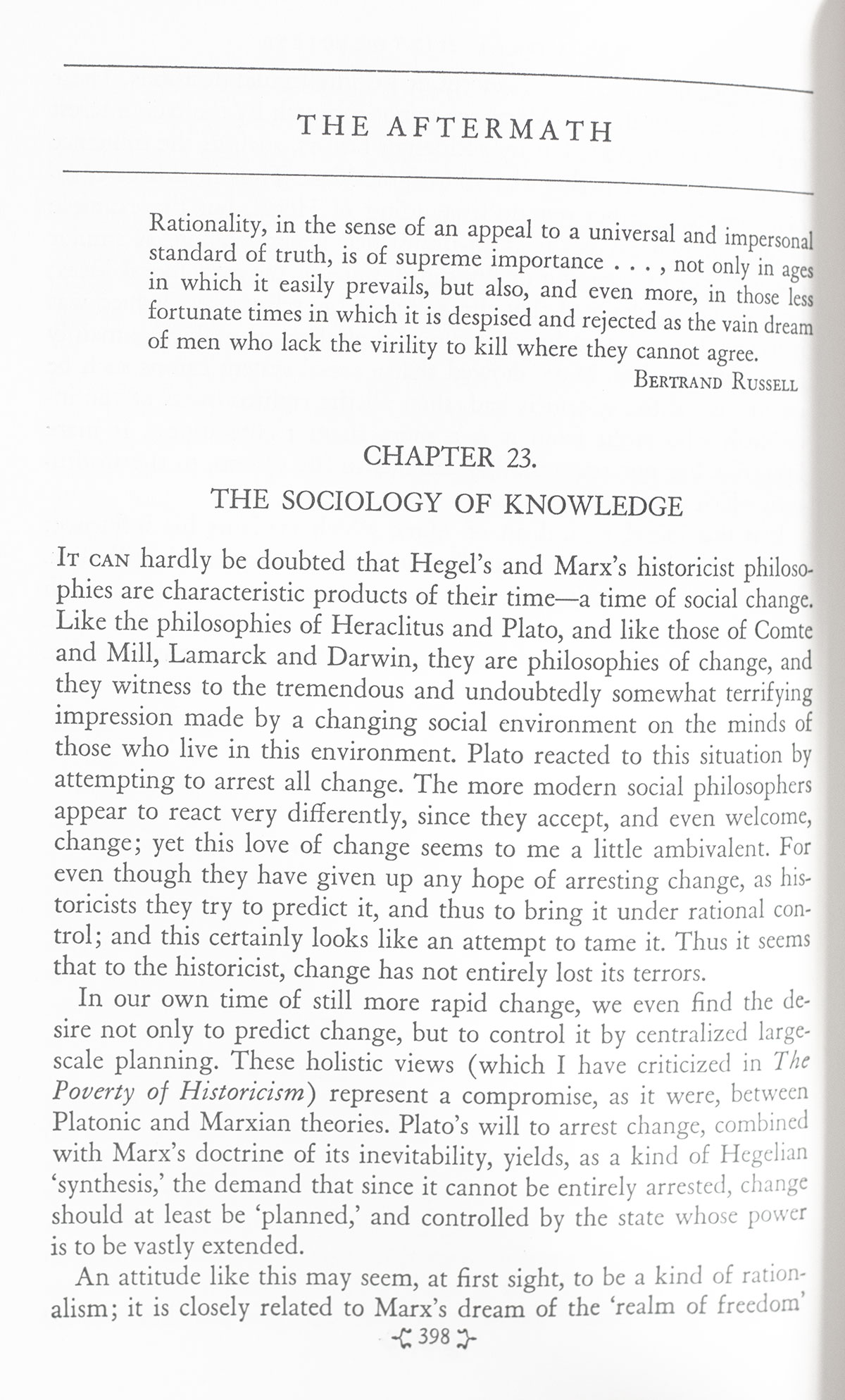The Open Society And Its Enemies.