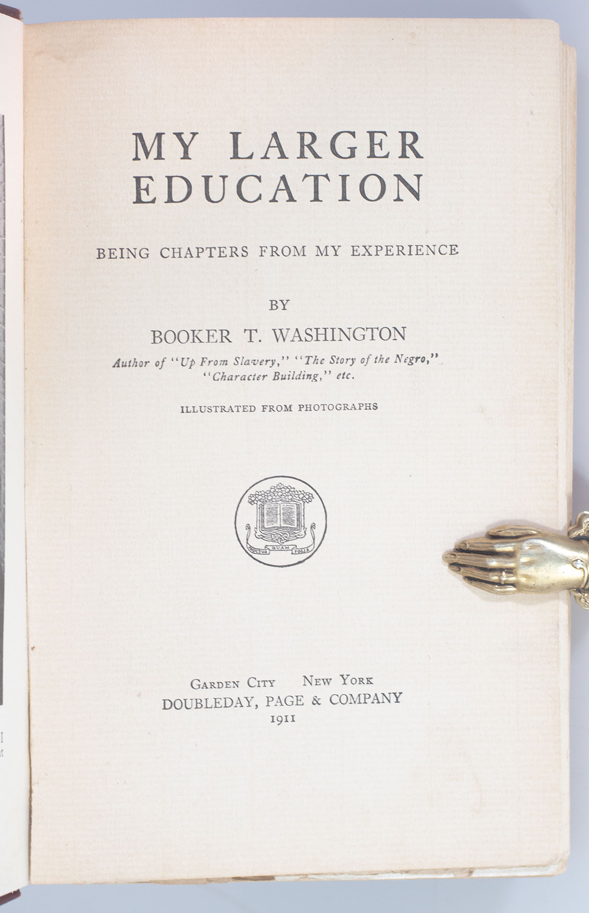 My Larger Education: Being Chapters From My Experience.