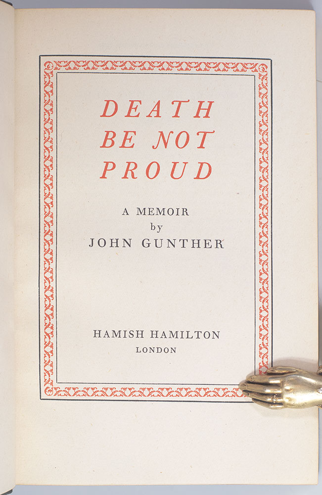 Death Be Not Proud.