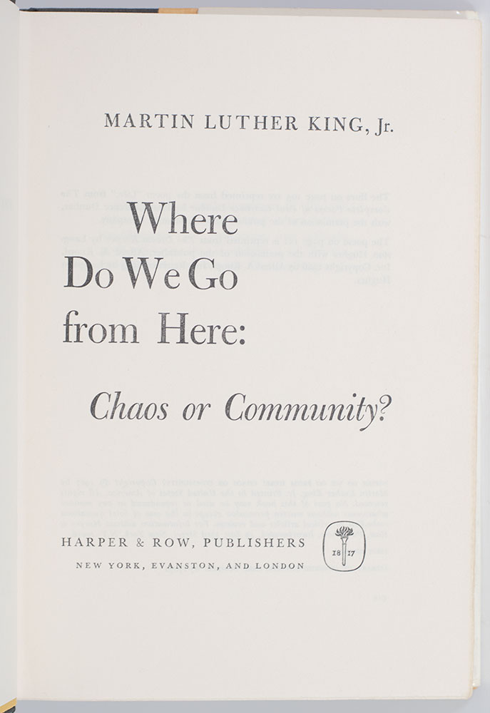 Where Do We Go From Here: Chaos or Community?