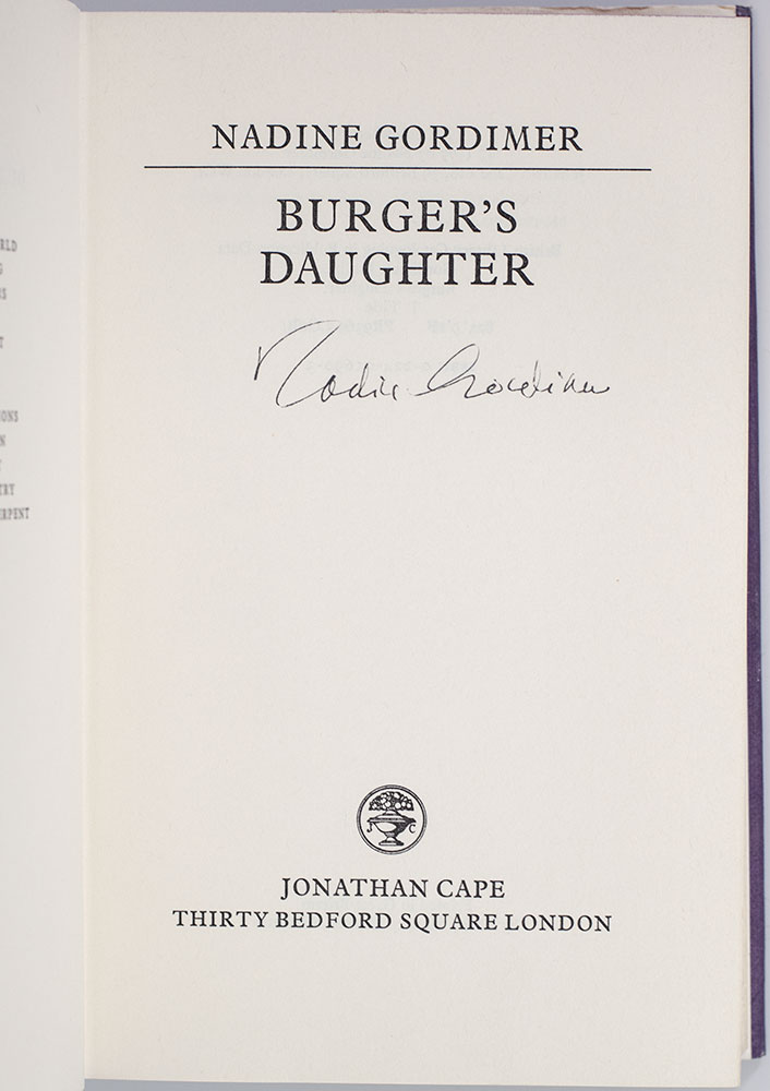 Burger's Daughter.