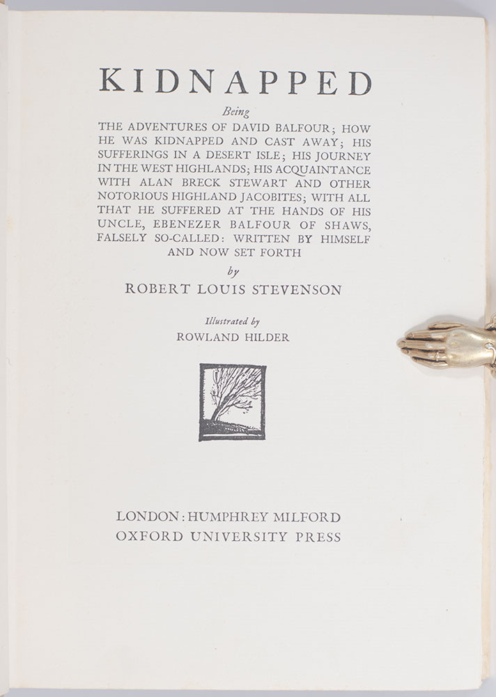 Kidnapped: Being the Adventures of David Balfour in the Year 1751.