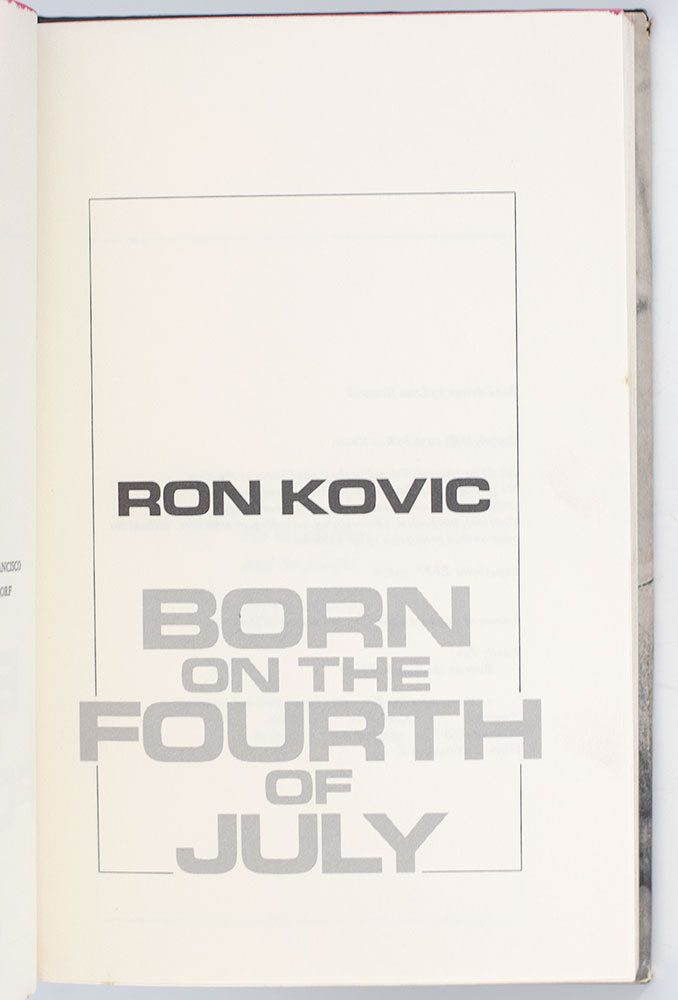Born on the Fourth of July.
