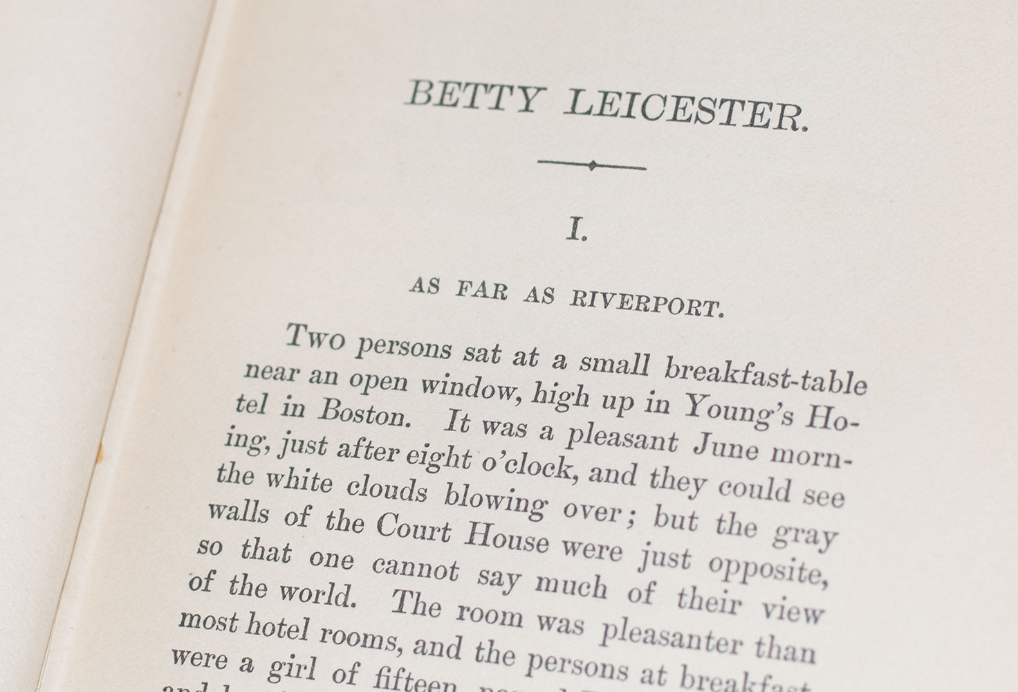 Betty Leicester: A Story For Girls.