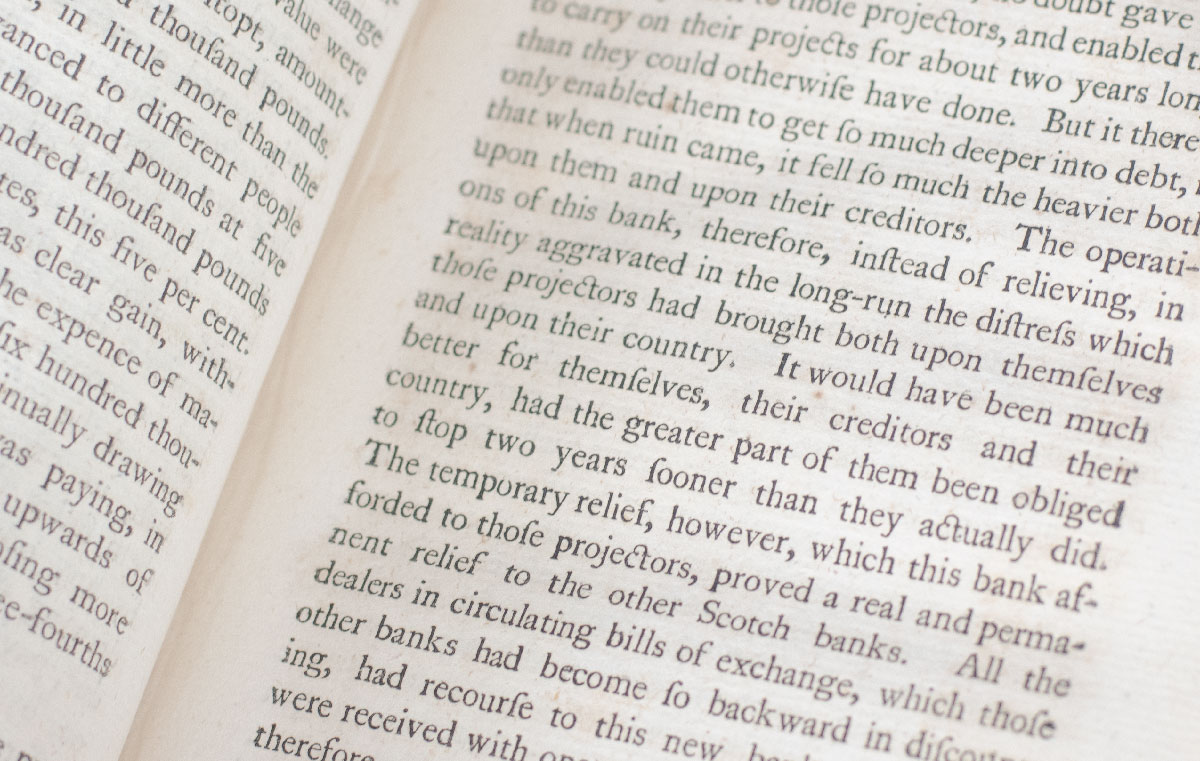 An Inquiry into the Nature and Causes of the Wealth of Nations.