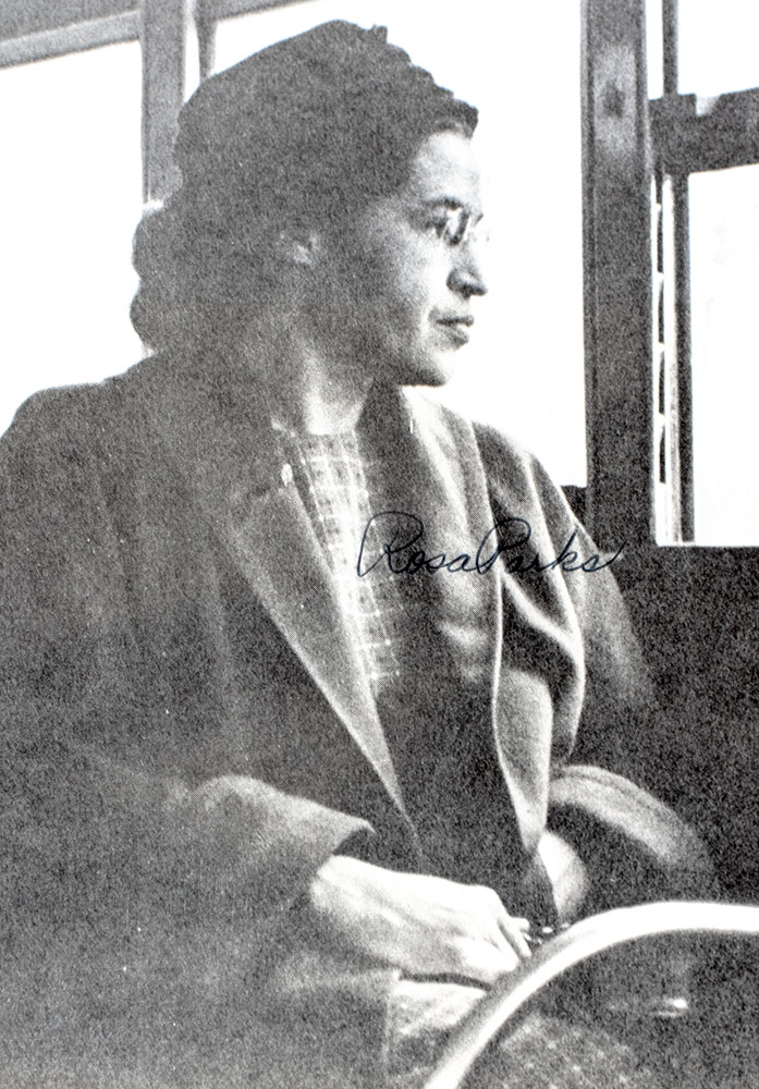 Rosa Parks Signed Photograph.