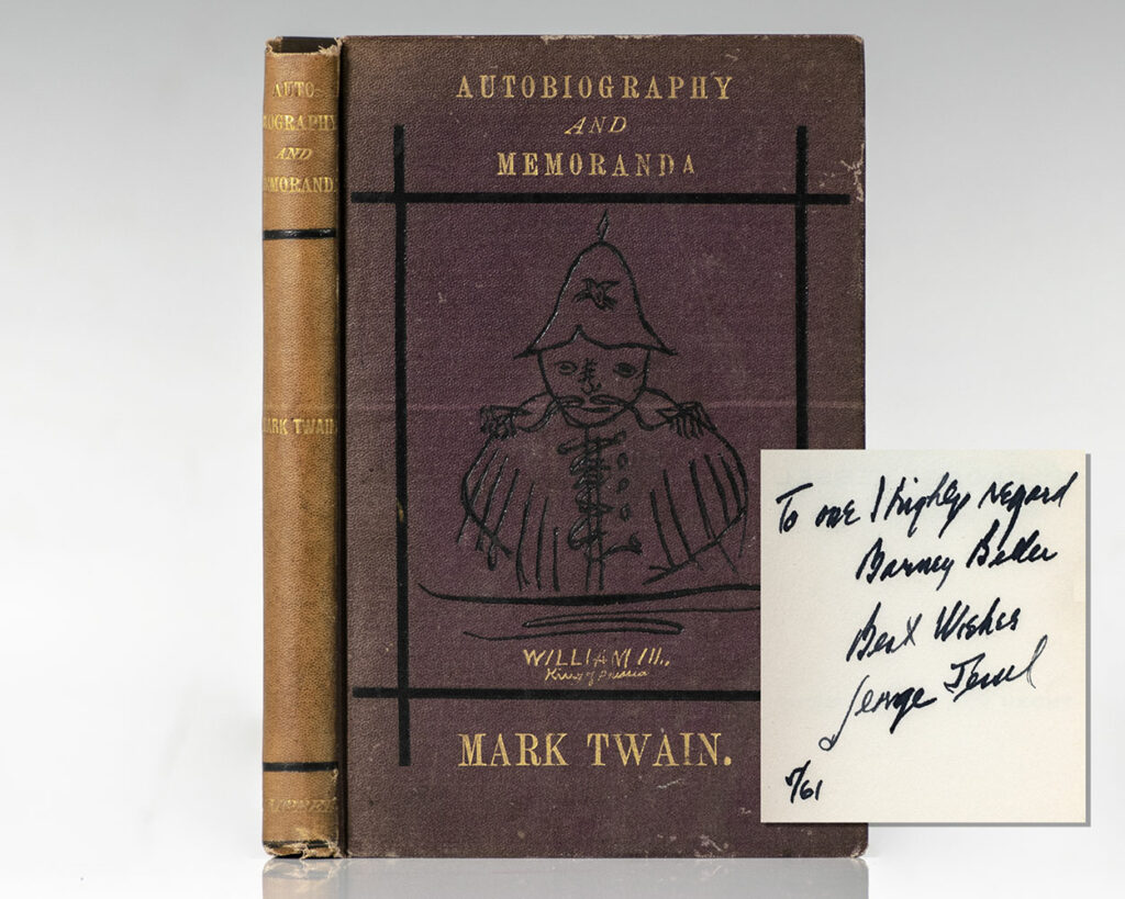 Autobiography (Burlesque) First Romance, and Memoranda.