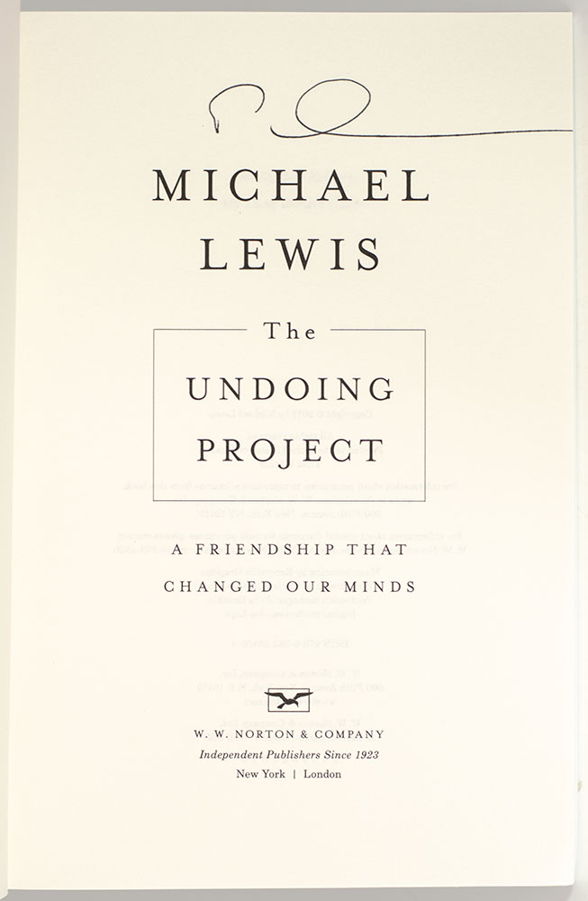 The Undoing Project.