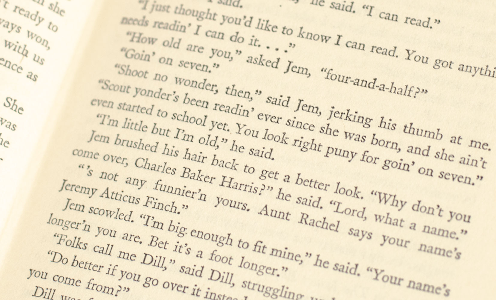 To Kill a Mockingbird.
