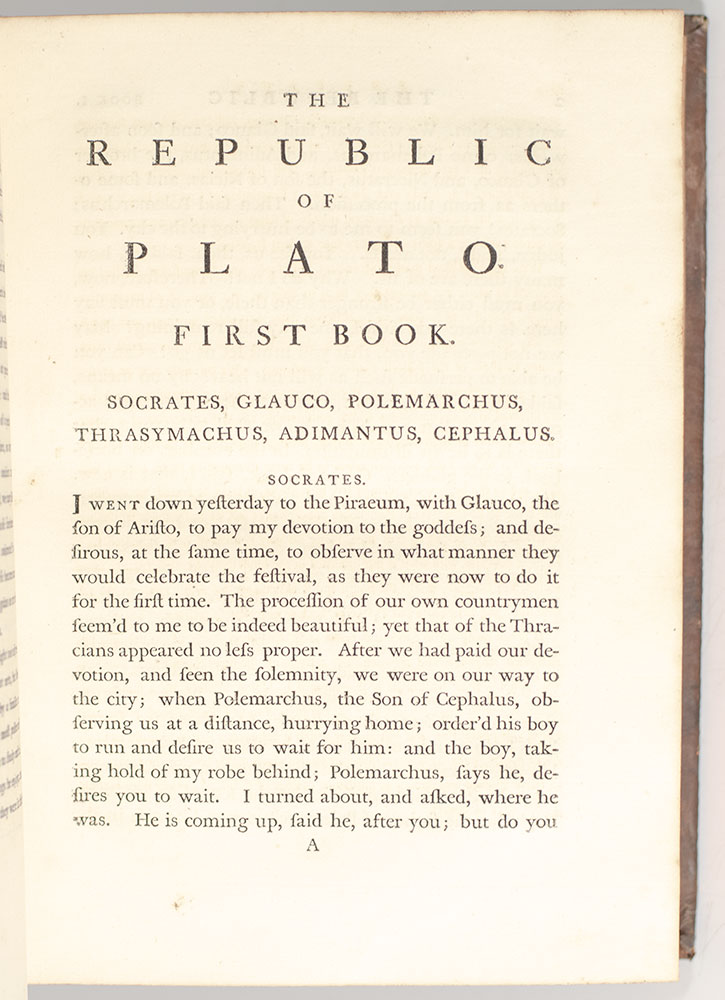 The Republic of Plato In Ten Books.