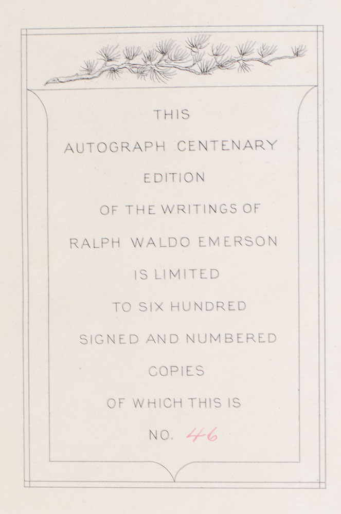 The Complete Works of Ralph Waldo Emerson.