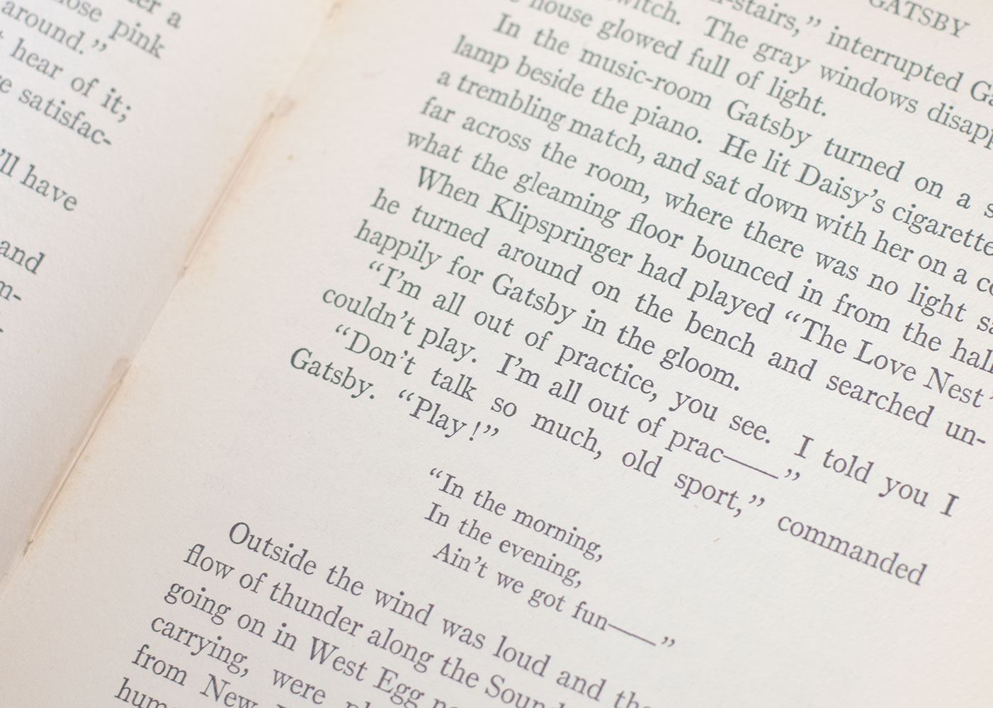 The Great Gatsby.