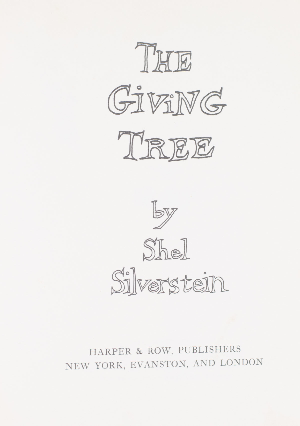 The Giving Tree.