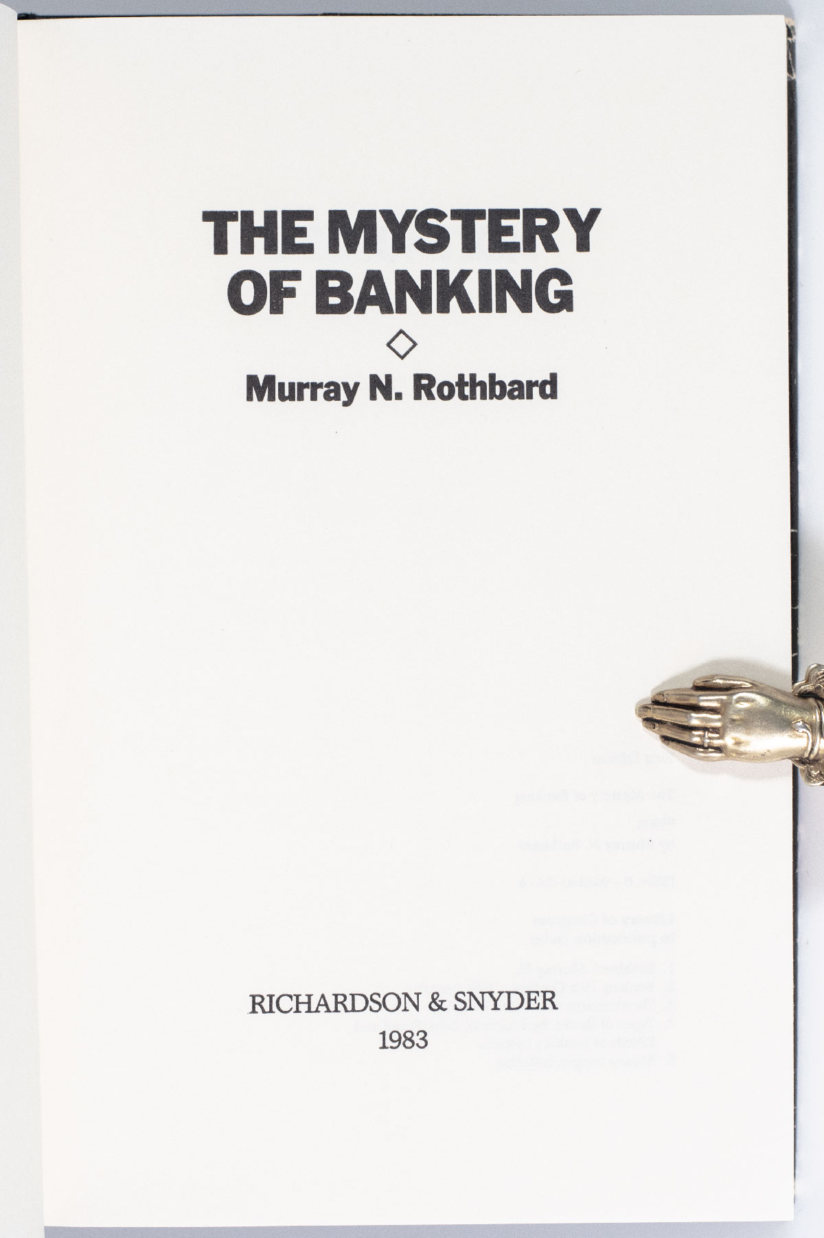 The Mystery of Banking.