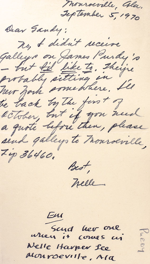 To Kill A Mockingbird.