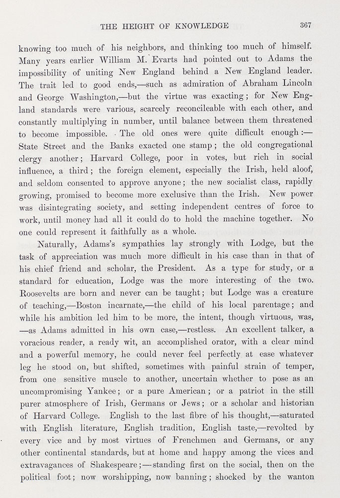 The Education of Henry Adams.