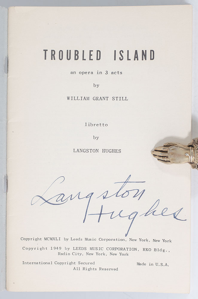 Troubled Island. An Opera in Three Acts.