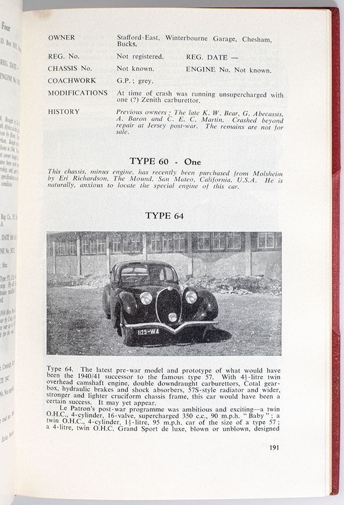 The Bugatti Book.