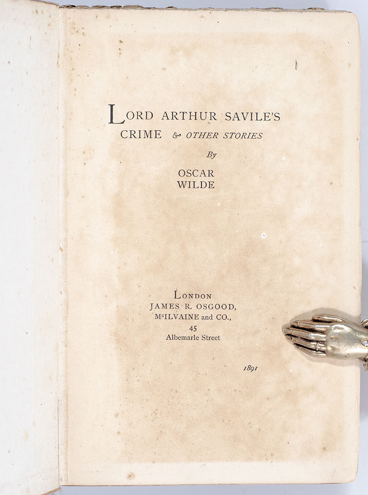 Lord Arthur Savile's Crime & Other Stories.