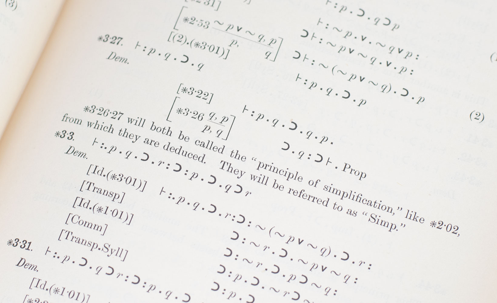 Principia Mathematica.