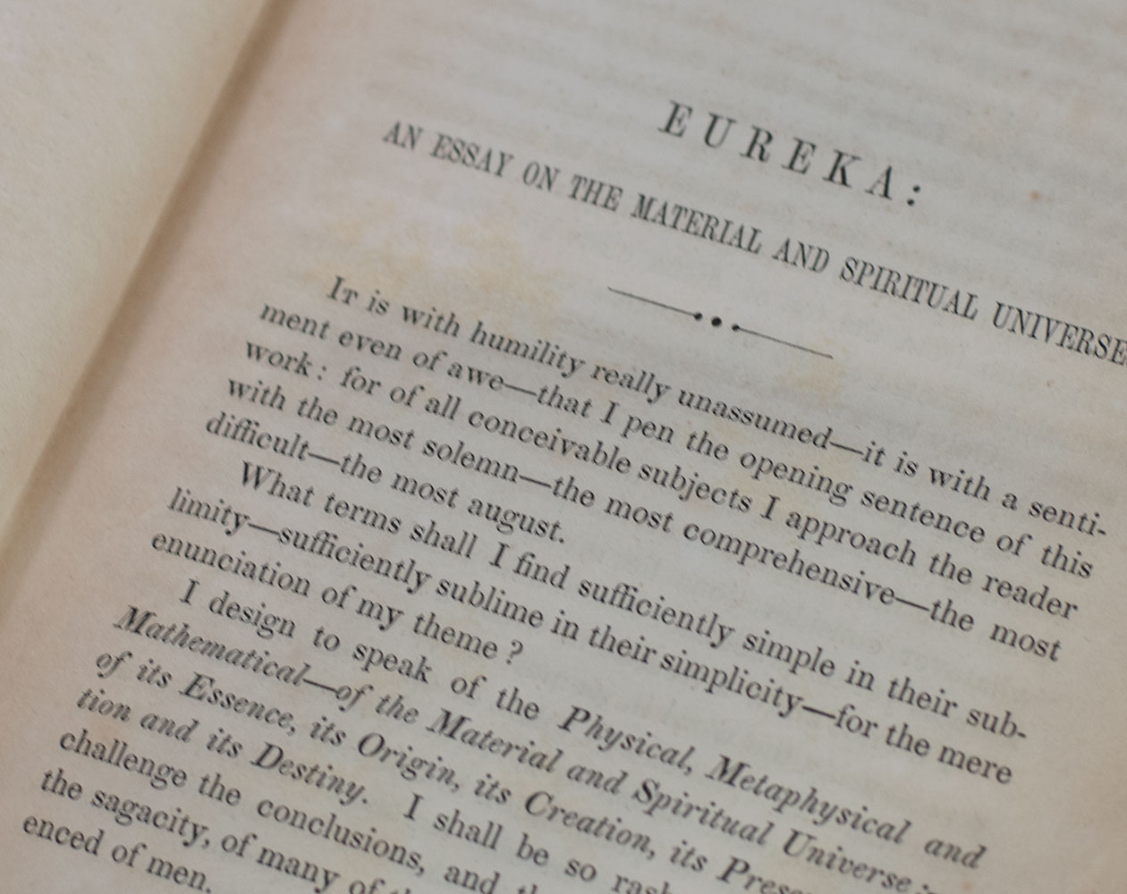 Eureka: A Prose Poem.